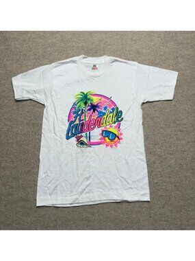 Vintage 90's Fort Lauderdale Florida Made in USA Single Stitch T-shirt Small